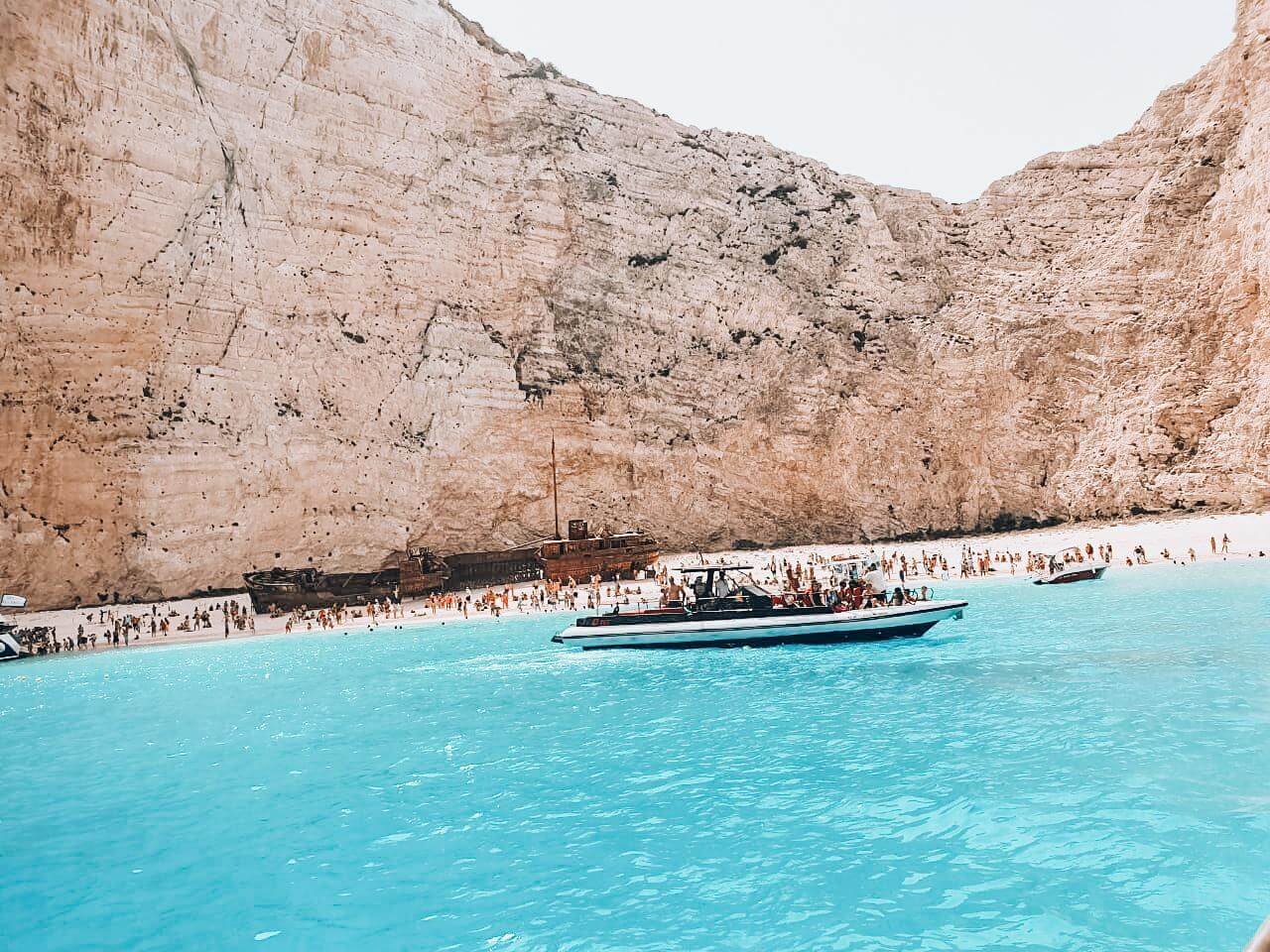 Shipwreck, Blue Caves & Xigia Beach 4 hours – Northside (Rib – Luxury Speedboat)